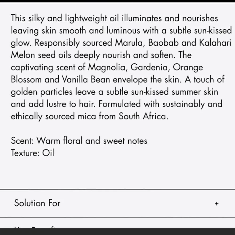 African Botanics Shimmering Gold Oil - Picture 8 of 12